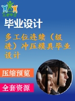 多工位連續(xù)（級進）沖壓模具畢業(yè)設計