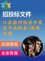 江蘇徐州經(jīng)濟(jì)開發(fā)區(qū)市政配套(道路及排水)工程(投標(biāo))施工組織設(shè)計(jì)