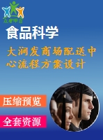 大潤發(fā)商場配送中心流程方案設(shè)計(jì)