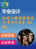 松花江微型懸架設(shè)計(jì)【汽車(chē)類(lèi)】【5張cad圖紙】【優(yōu)秀】
